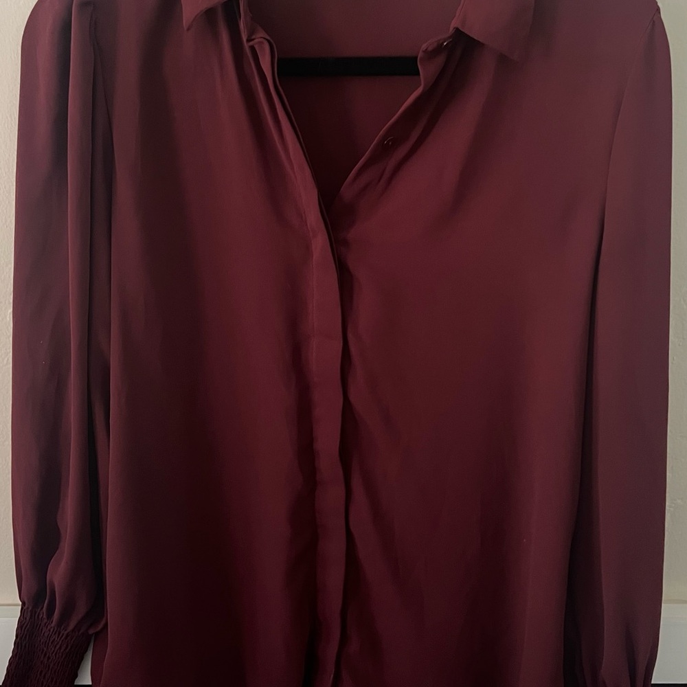 Philosophy Rich Maroon Blouse